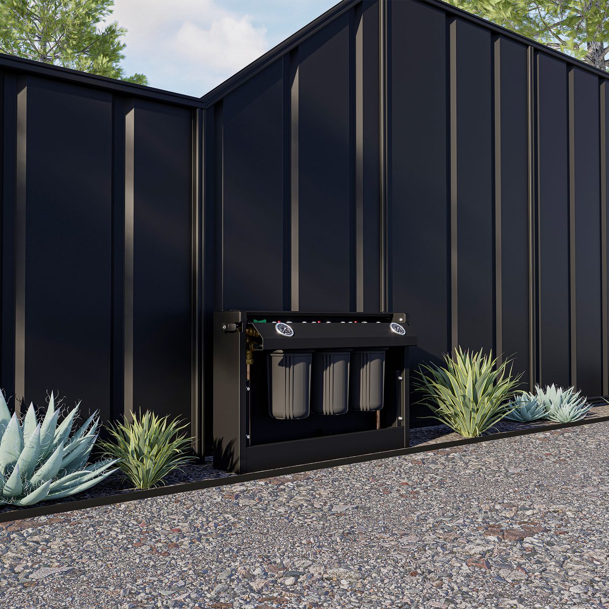 Puretec FilterWall F4 whole-house water filter installed — Scarborough Plumbing.